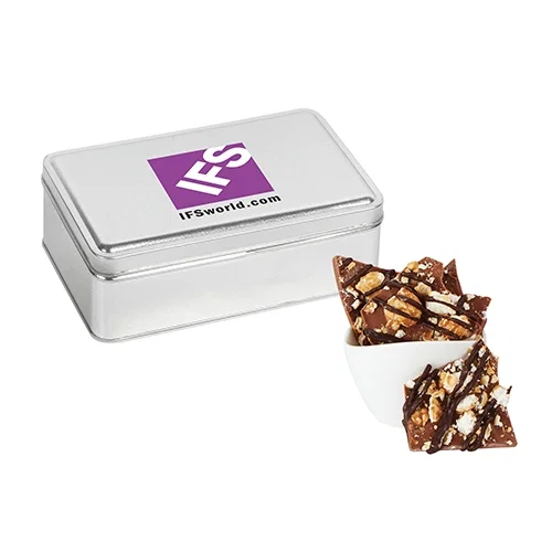 Gourmet Chocolate Bark Rectangle Gift Tins — view 5