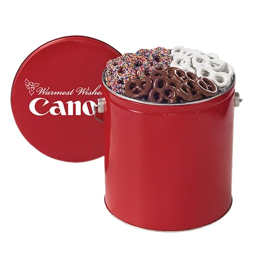 Gourmet Chocolate Pretzel Variety Tin — view 2