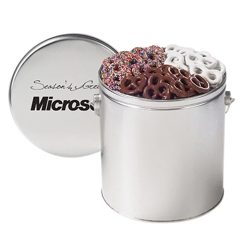 Gourmet Chocolate Pretzel Variety Tin — view 3