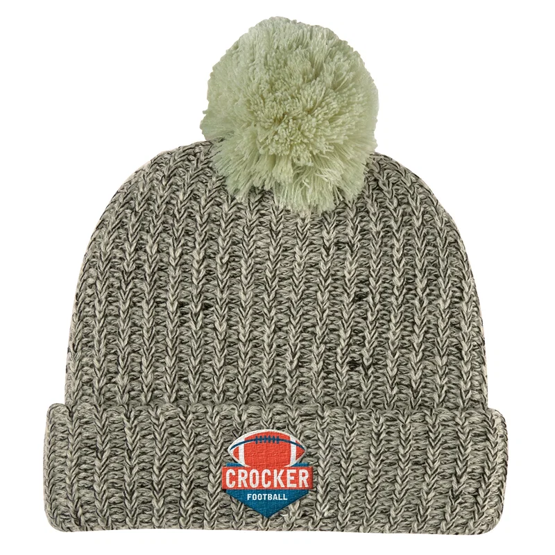 Imprinted Grace Pom Beanie With Cuff — view 3
