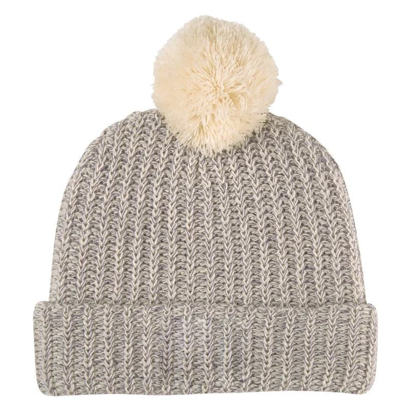 Imprinted Grace Pom Beanie With Cuff — view 7