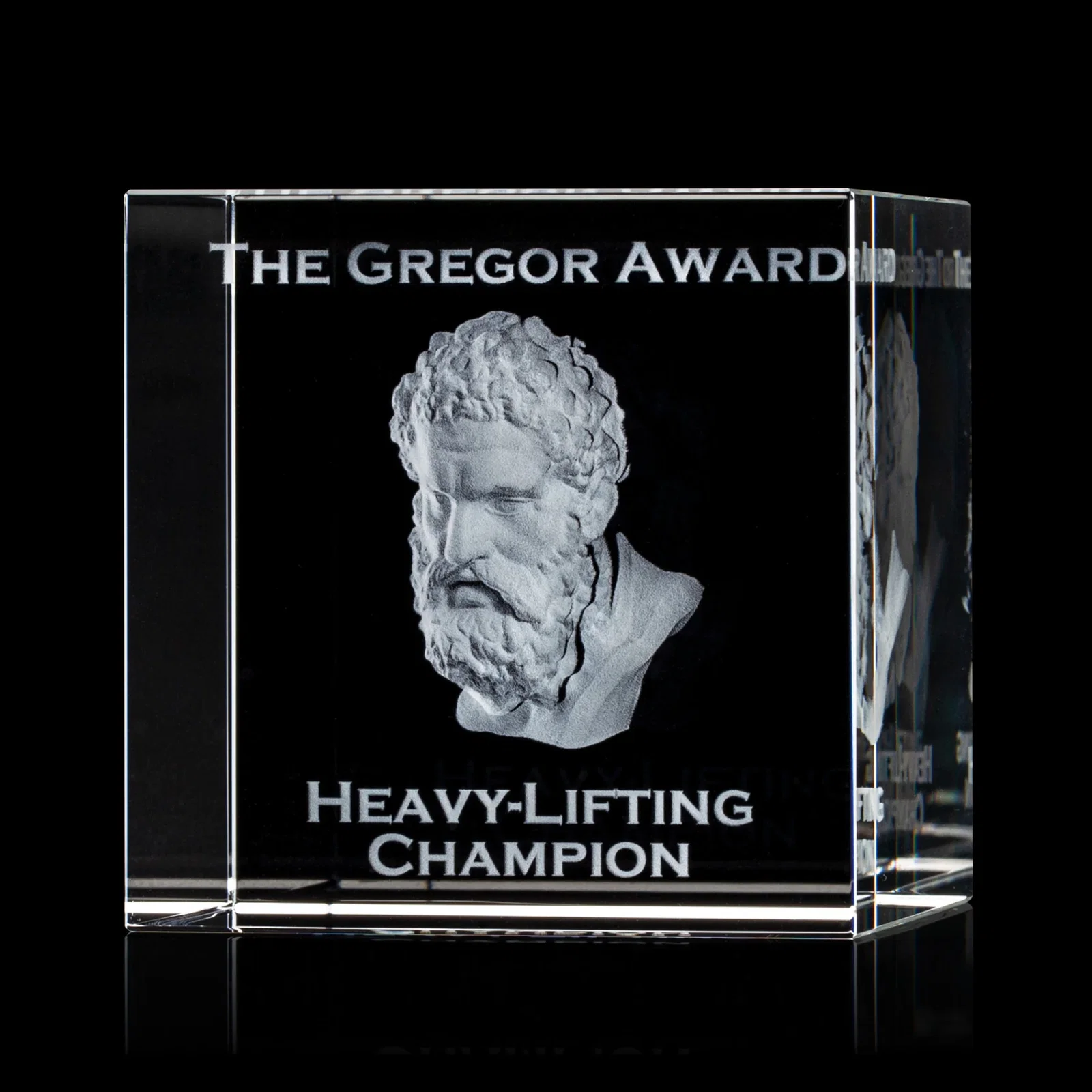 Personalized Optical Crystal Cube Award, Solid Throughout with No Seam, desk awards for corporate award ceremonies