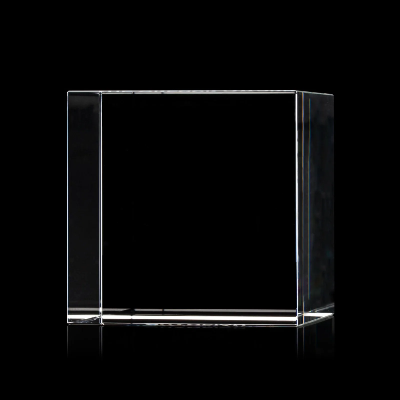 Promotional Optical Crystal Cube Award, Solid Throughout with No Seam, desk awards for service anniversary gifts