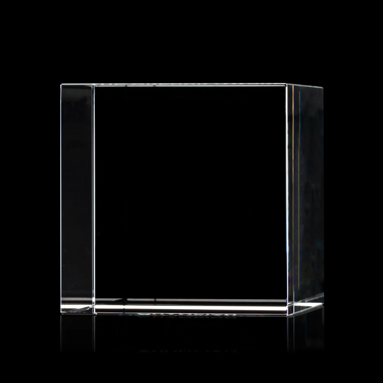 Promotional Optical Crystal Cube Award, Solid Throughout with No Seam, desk awards for sales achievement awards