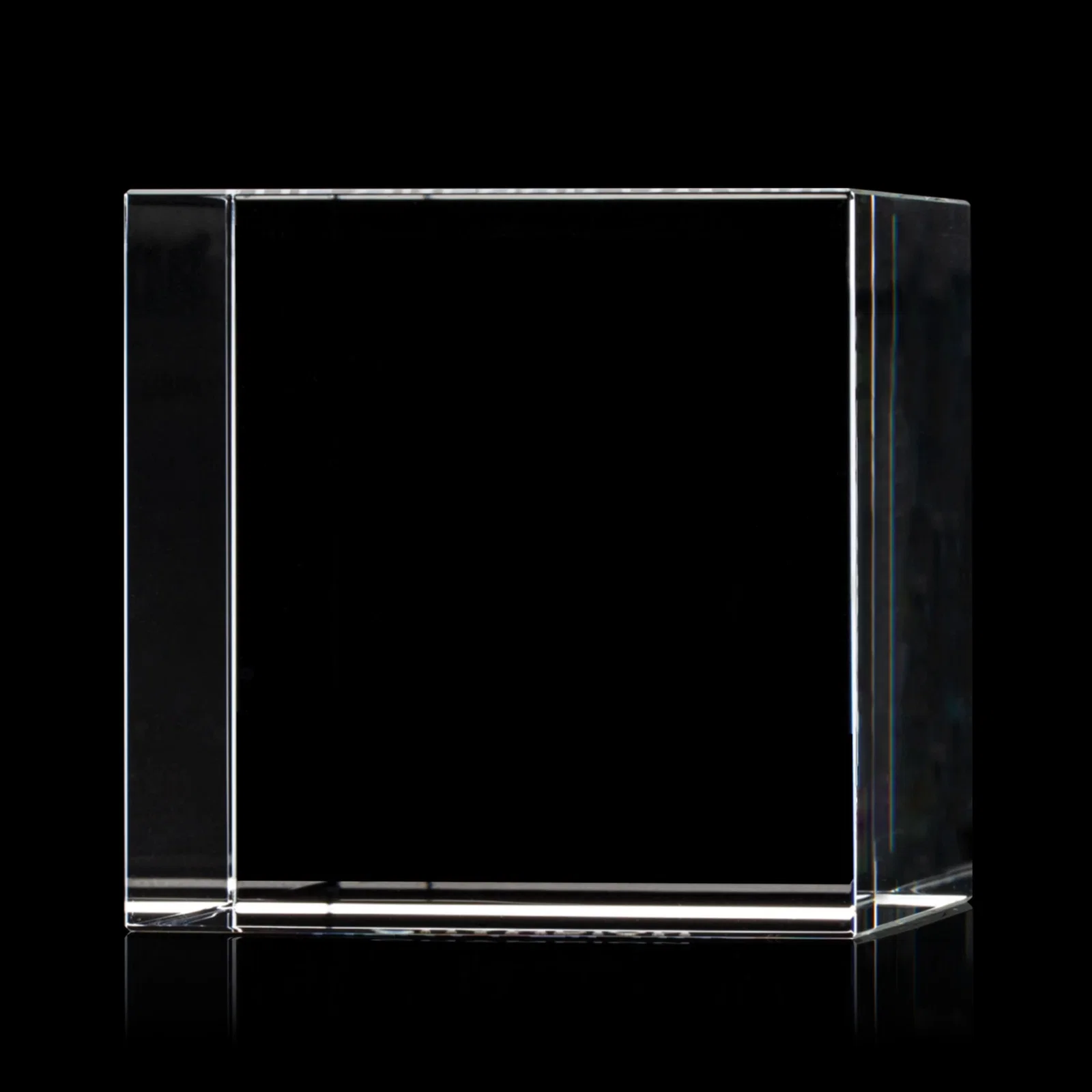 Promotional Optical Crystal Cube Award, Solid Throughout with No Seam, desk awards for graduation ceremonies