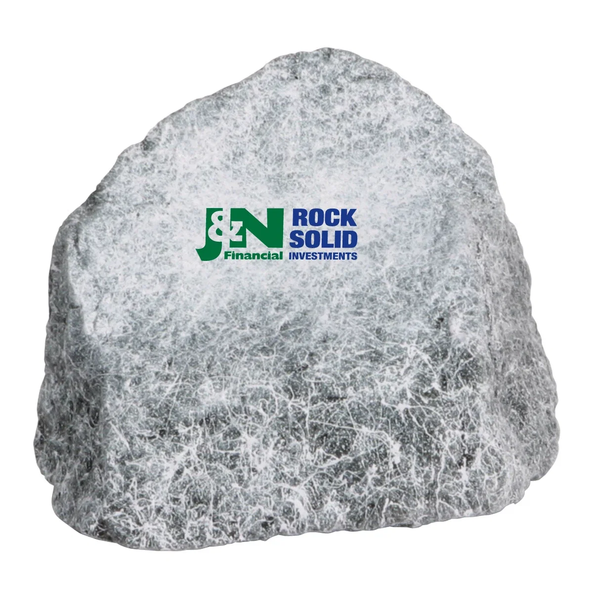 Granite rock shaped polyurethane stress reliever, 3.75 inches long