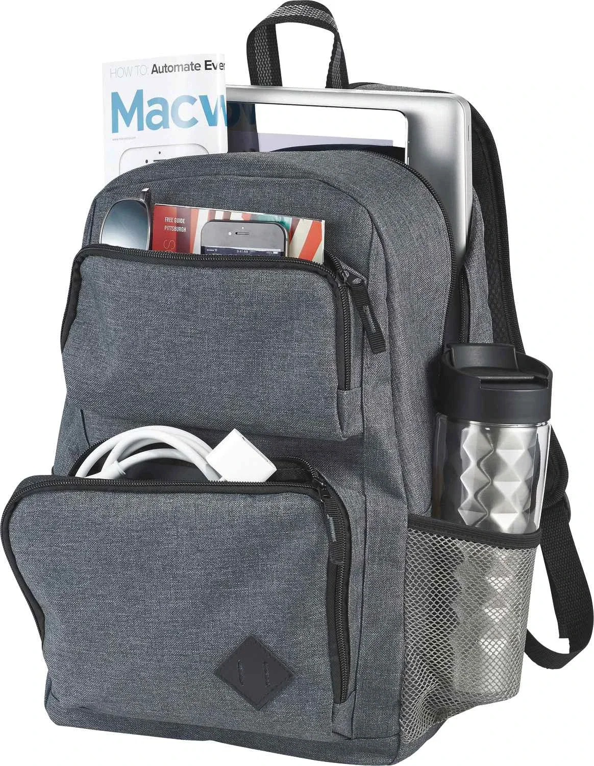 Graphite Deluxe 15 Inch Laptop Backpack — view 14