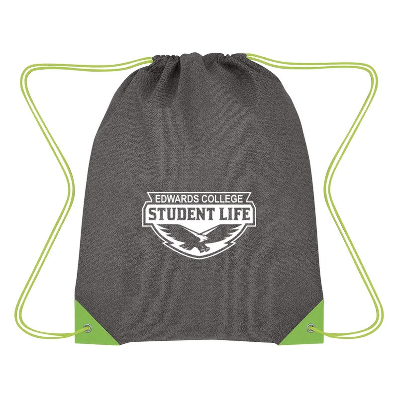 Grayson Non-Woven Drawstring Bag — view 3