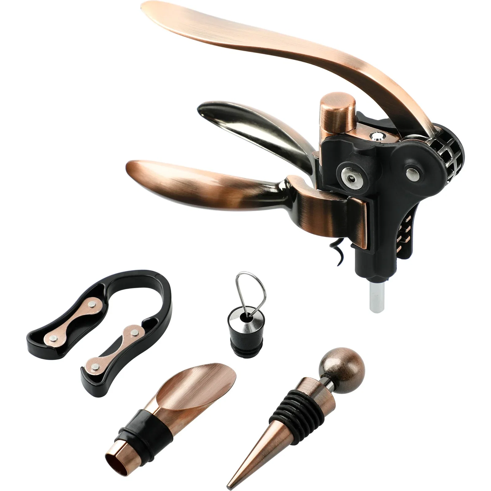 Graze Wood and Metal Wine Set — view 11