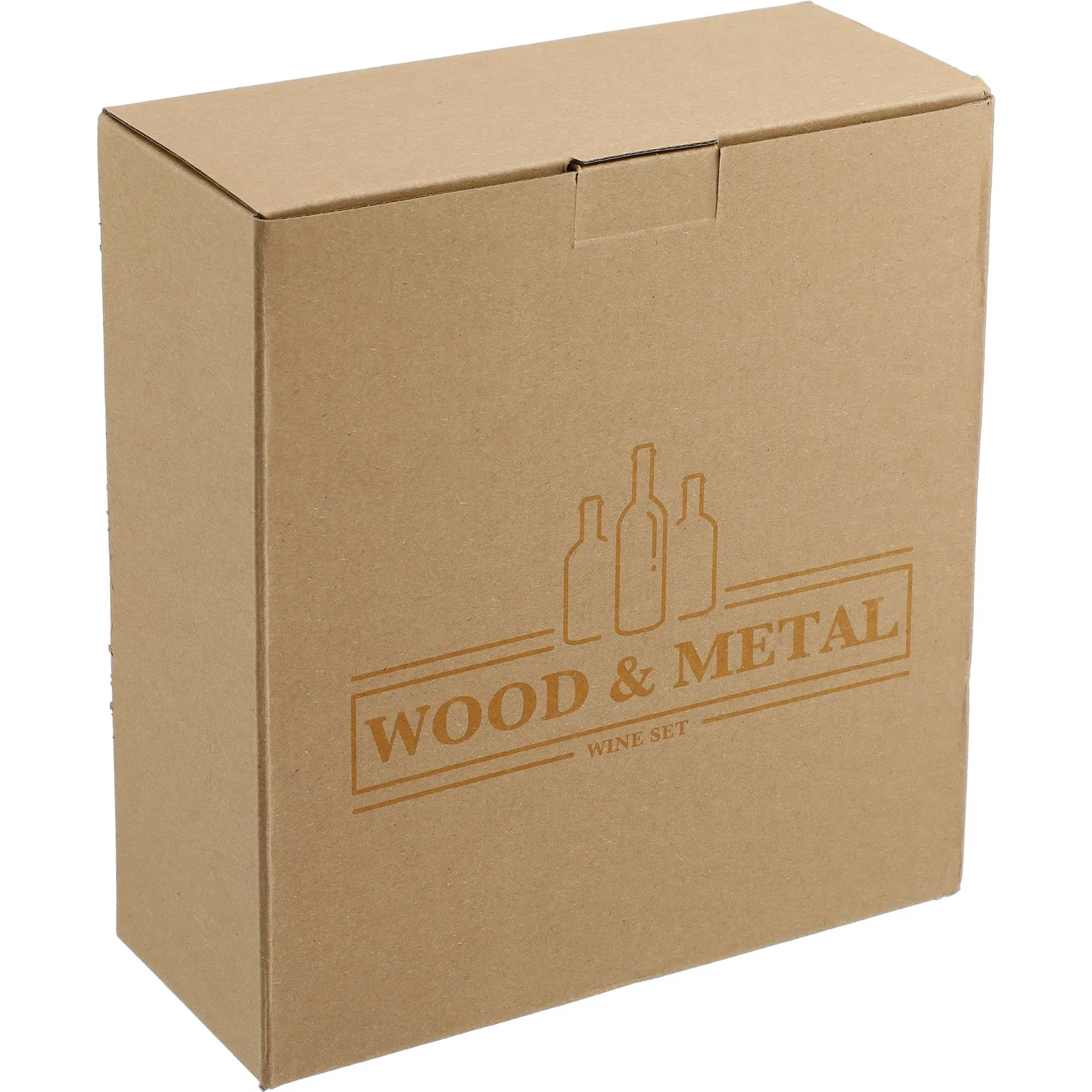 Graze Wood and Metal Wine Set — view 12