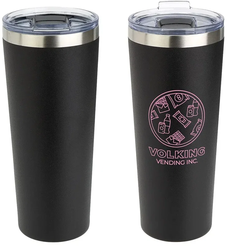 Branded Greco 28 oz vacuum tumbler color options, custom drinkware lineup