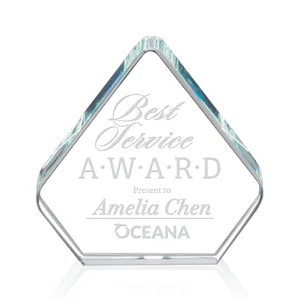 Starfire Crystal Diamond Award, One Solid Cut with No Base