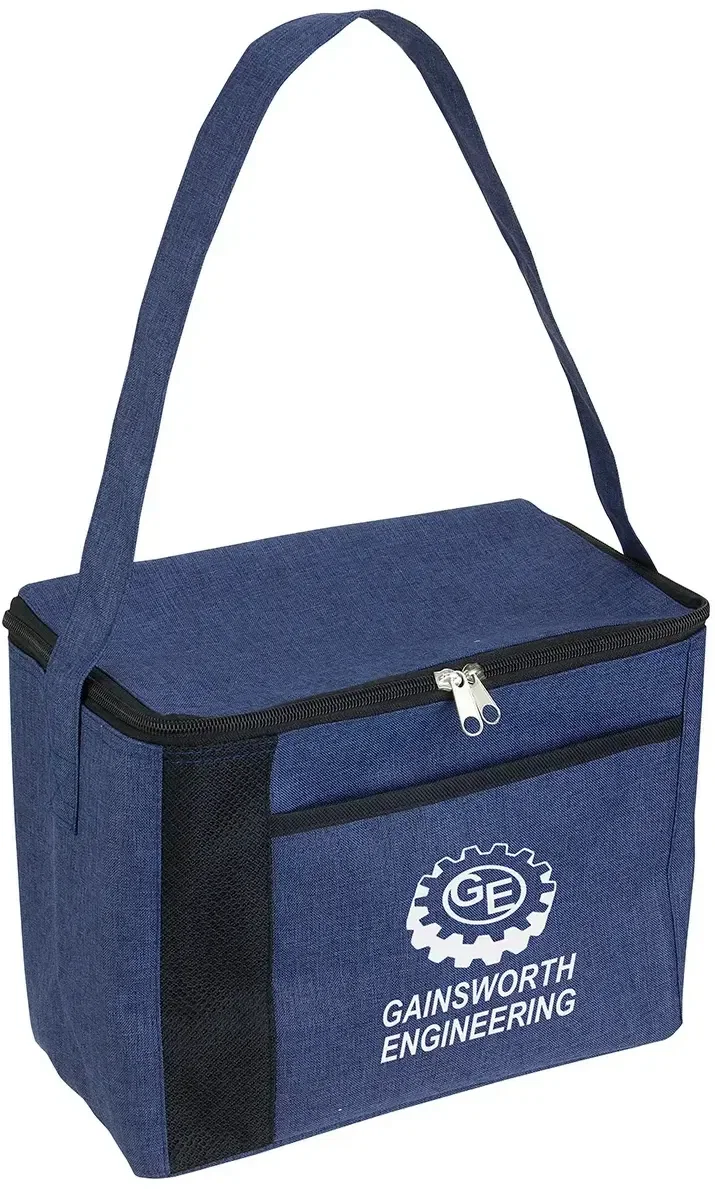 Custom logo Greystone cooler bag, close-up of imprint area