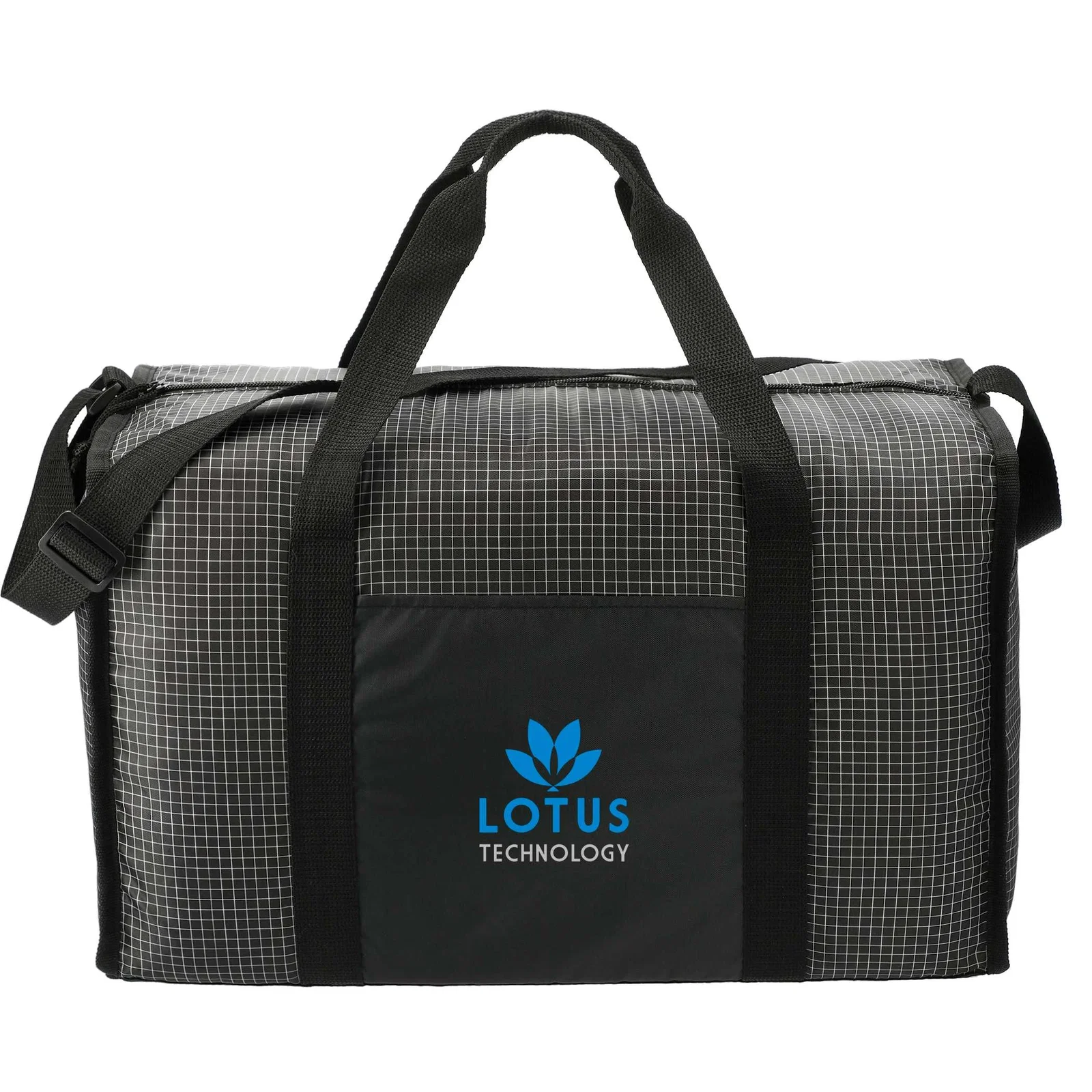 Grid Boxy Duffle Bag — view 9