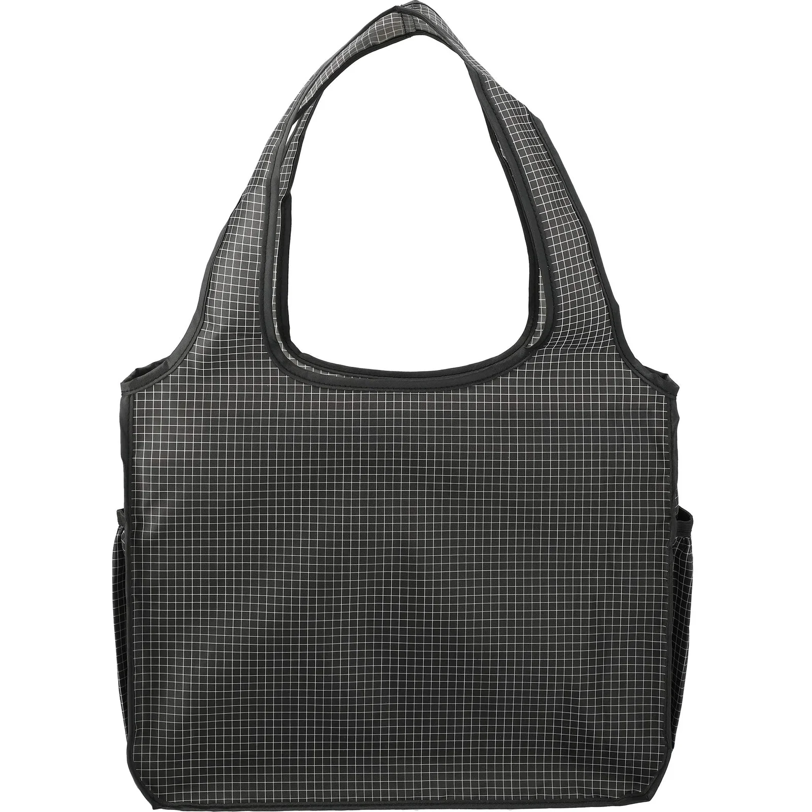 Customizable Grid Bungalow Tote with Front Pocket — view 7