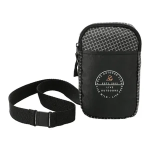 Grid Lanyard Phone Pouch
