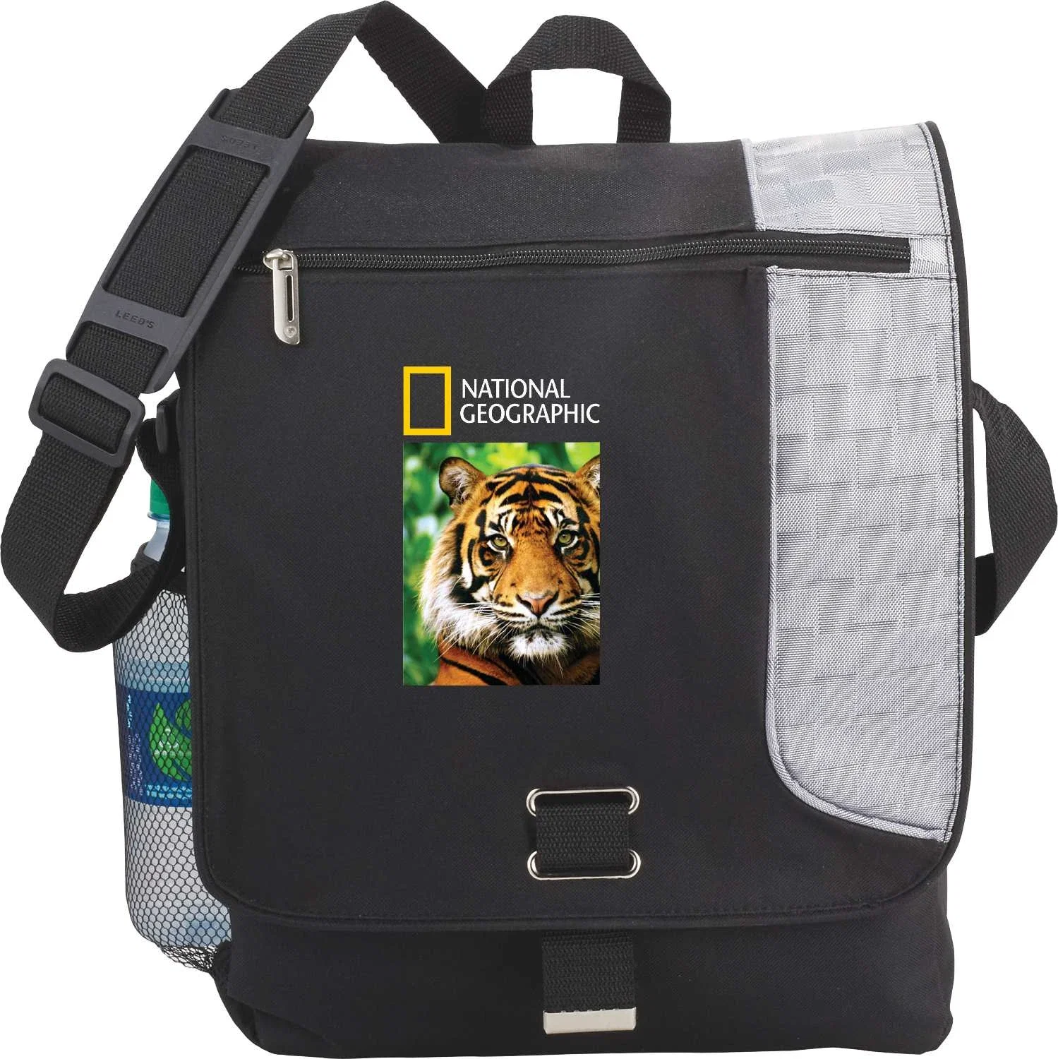 Custom Gridlock Vertical Messenger Bag - Fits 15" Laptop — view 6