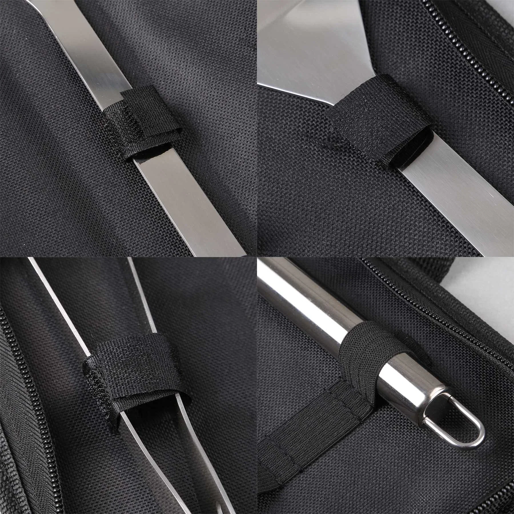 Grill Easy 3 Pc. Stainless BBQ Utensil Set With RPET Case — view 2