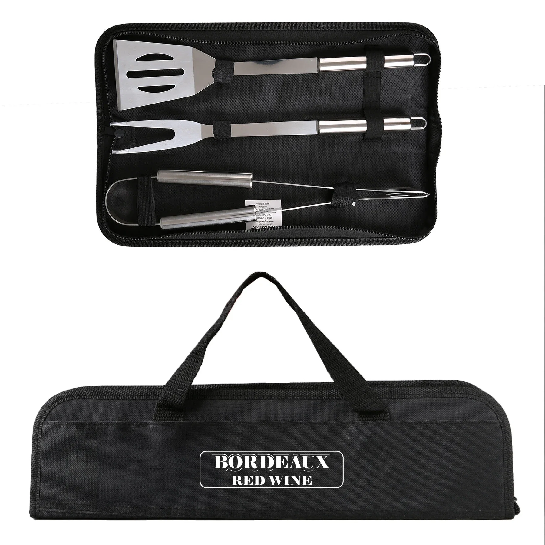 Grill Easy 3 Pc. Stainless BBQ Utensil Set With RPET Case — view 3