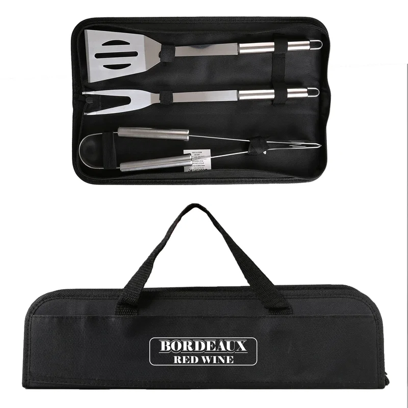 Grill Easy 3 Pc. Stainless BBQ Utensil Set With RPET Case — view 3