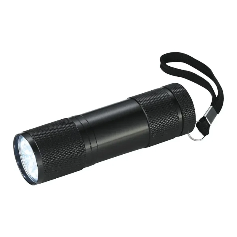 Custom Gripper 9 LED Flashlight with Nylon Strap — view 3