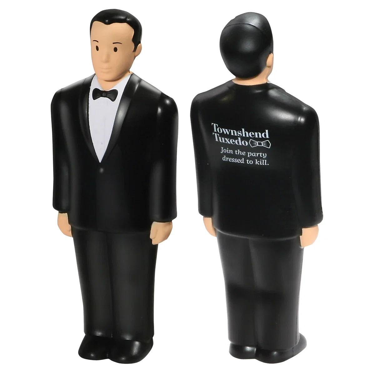Groom figure shaped stress reliever, 2 x 5-1/8 x 1 inches