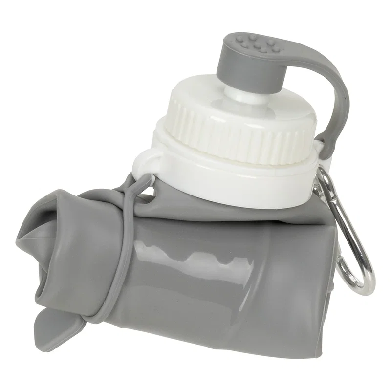 Groove Silicone Bottle shown from the side profile, fully expanded