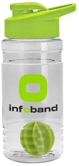 Groove Tritan® Shaker Bottle with Drink-Thru Lid and Mixing Ball (20 oz.) — view 2