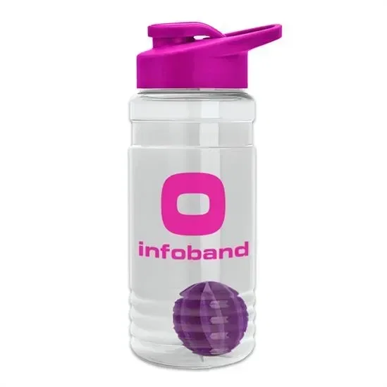 Groove Tritan® Shaker Bottle with Drink-Thru Lid and Mixing Ball (20 oz.) — view 24