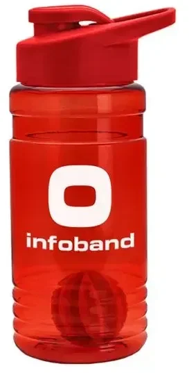 Groove Tritan® Shaker Bottle with Drink-Thru Lid and Mixing Ball (20 oz.) — view 4