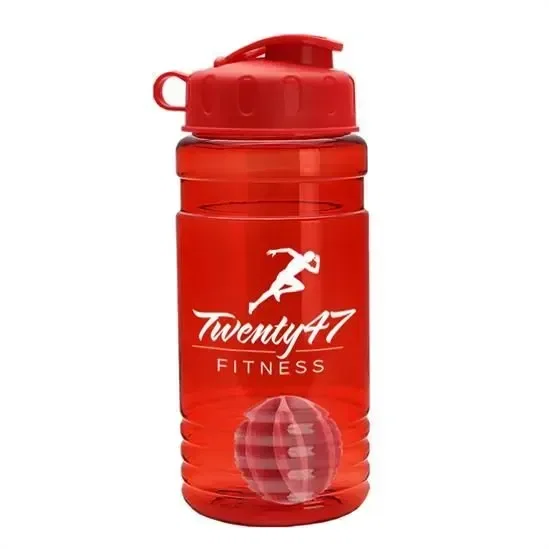 Groove Tritan® Shaker Bottle with Flip-Top Lid and Mixing Ball (20 oz.) — view 2