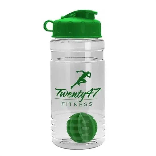 Groove Tritan® Shaker Bottle with Flip-Top Lid and Mixing Ball (20 oz.) — view 3