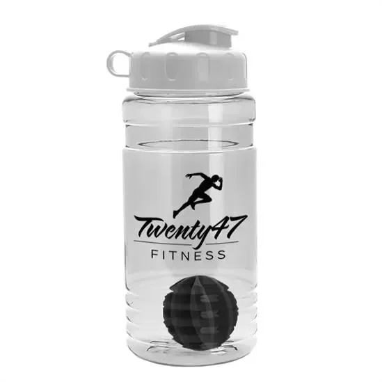 Groove Tritan® Shaker Bottle with Flip-Top Lid and Mixing Ball (20 oz.) — view 4
