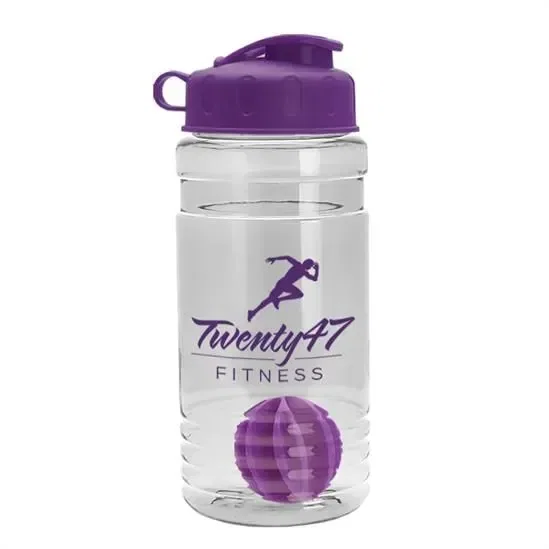 Groove Tritan® Shaker Bottle with Flip-Top Lid and Mixing Ball (20 oz.) — view 5