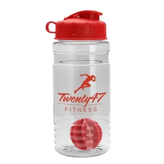 Groove Tritan® Shaker Bottle with Flip-Top Lid and Mixing Ball (20 oz.) — view 7