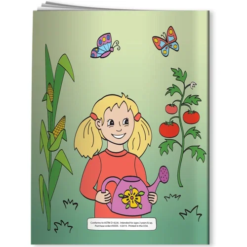Imprinted Fun Pak non-toxic crayons 4-pack for Growing a Garden combo