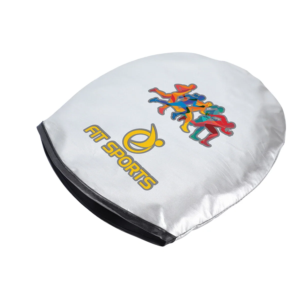 Guardian Collapsible Auto Sun Shade folded down for compact storage