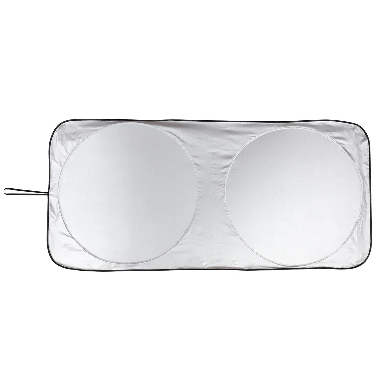 Close-up of the Guardian Collapsible Auto Sun Shade's logo imprint area