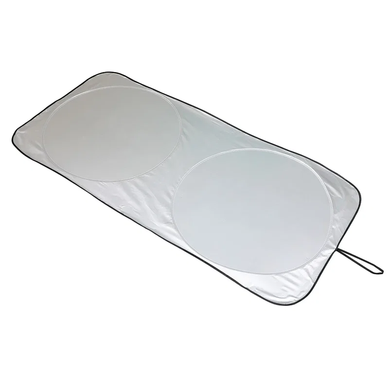 Side profile of the Guardian Collapsible Auto Sun Shade, showing its collapsible frame