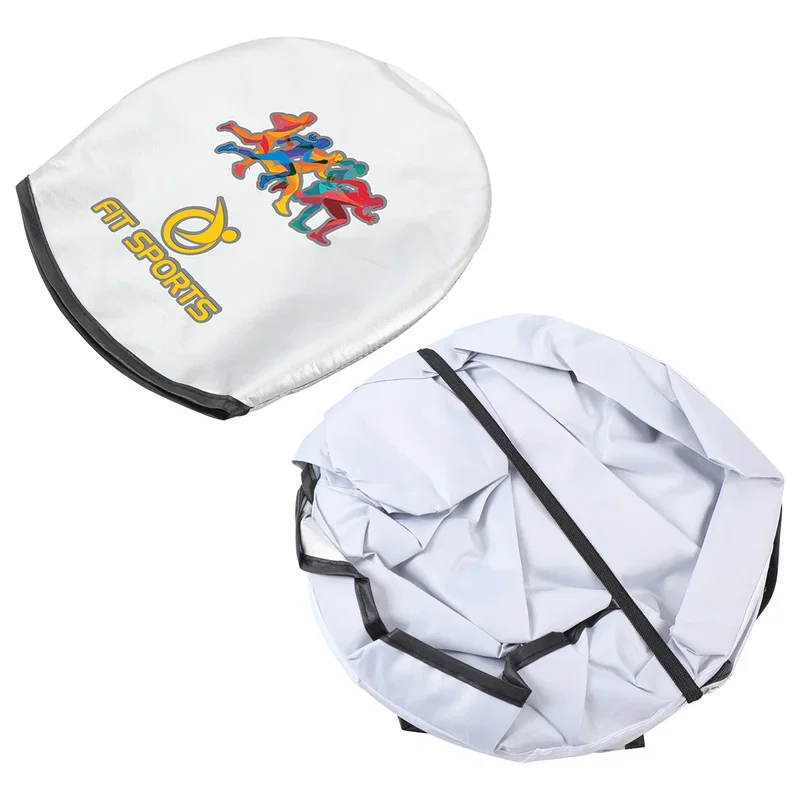 Guardian Collapsible Auto Sun Shade packed into its carrying pouch