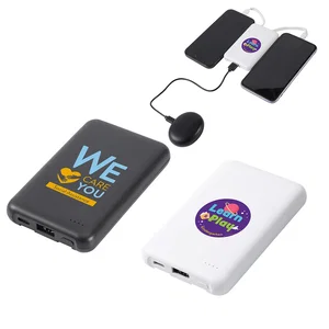 Guild 5000mAh UL-Listed Power Bank with Built-in Cables