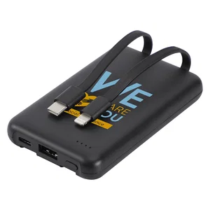 Guild 5000mAh UL-Listed Power Bank with Built-in Cables