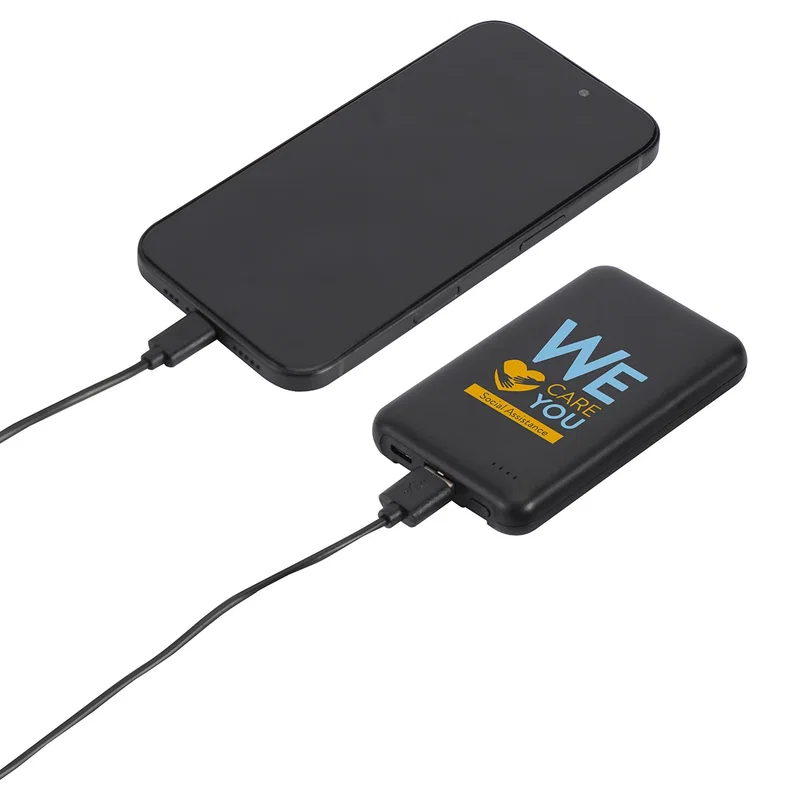 Group shot of the Guild Power Bank with all built-in cables extended