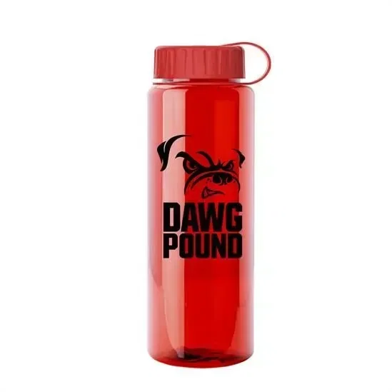 Guzzler Bottle with Tethered Lid (32 oz.) — view 2