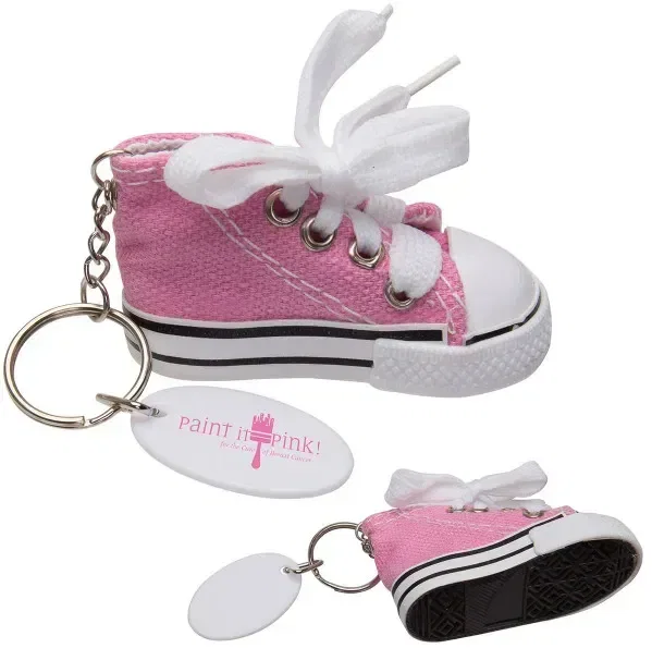 Custom Printed Gym Shoe Keytag — view 2