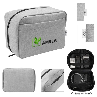Zippered top opened to show the storage space inside