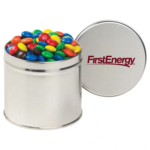 Half Quart Round Tin Canister with Lid — view 12
