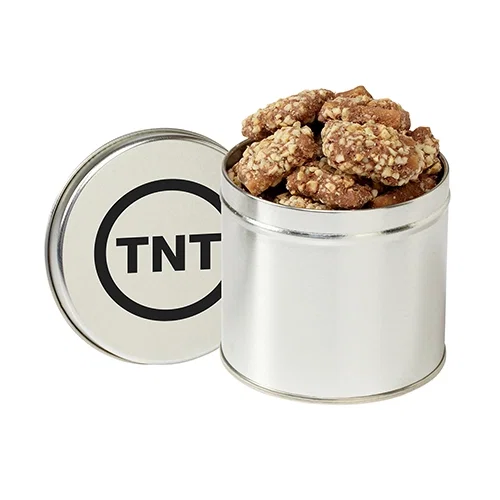 Half Quart Round Tin Canister with Lid — view 4