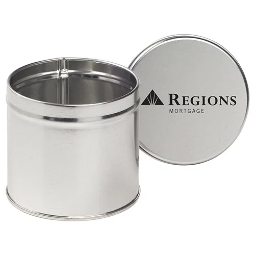 Half Quart Round Tin Canister with Lid — view 6