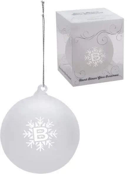 Custom Hand Blown Glass Ornament — view 2